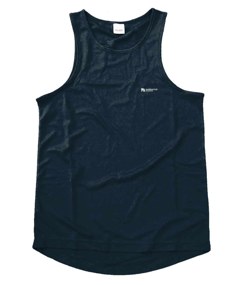 NR ACTIVE MEN'S BREATHABLE FLARE VEST IN FRENCH NAVY