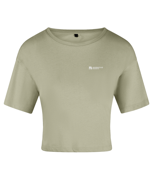 NR ACTIVE CROPPED TOP IN SAGE GREEN