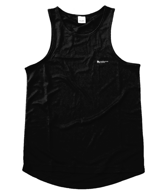 NR ACTIVE MEN'S BREATHABLE FLARE VEST IN JET BLACK