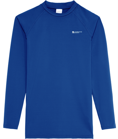 NR ACTIVE MEN'S BREATHABLE LONG SLEEVE T-SHIRT IN ROYAL BLUE