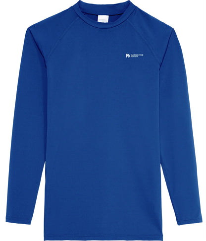 NR ACTIVE MEN'S BREATHABLE LONG SLEEVE T-SHIRT IN ROYAL BLUE