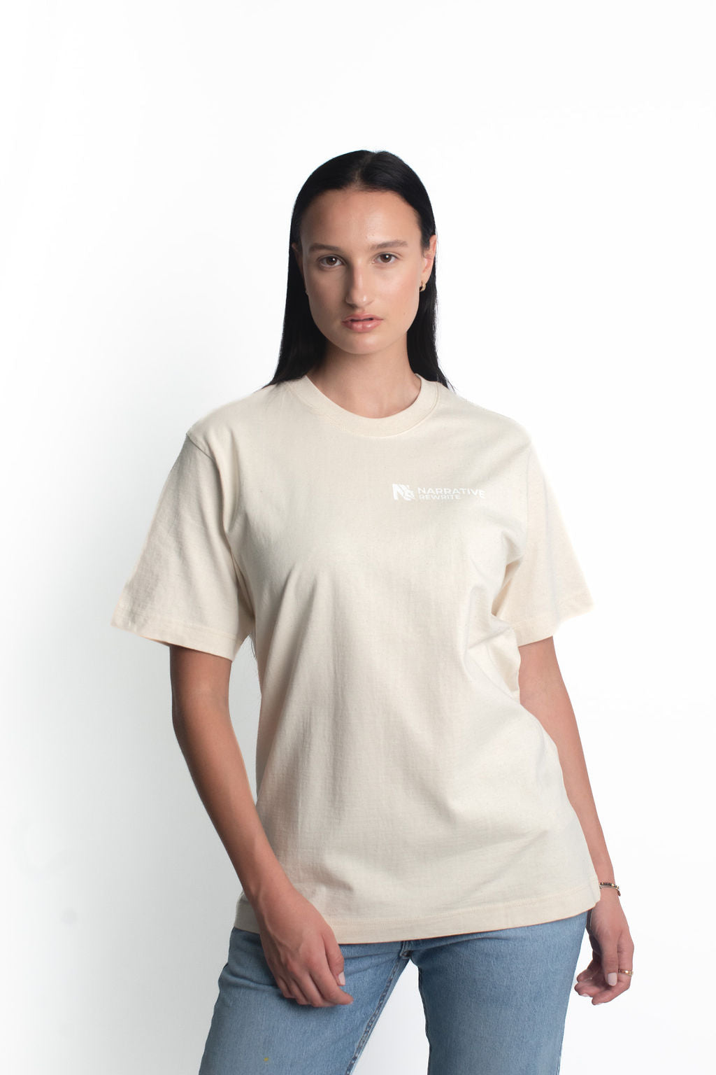 HARMONY UNISEX T-SHIRT IN NATURAL RAW