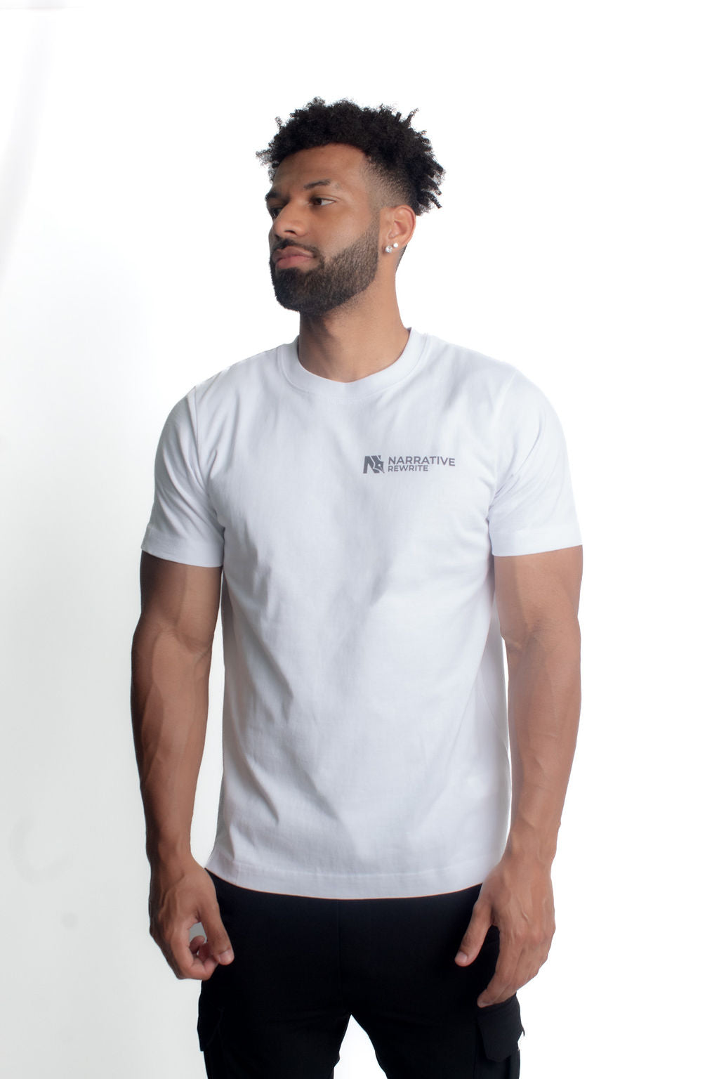 HARMONY UNISEX T-SHIRT IN WHITE