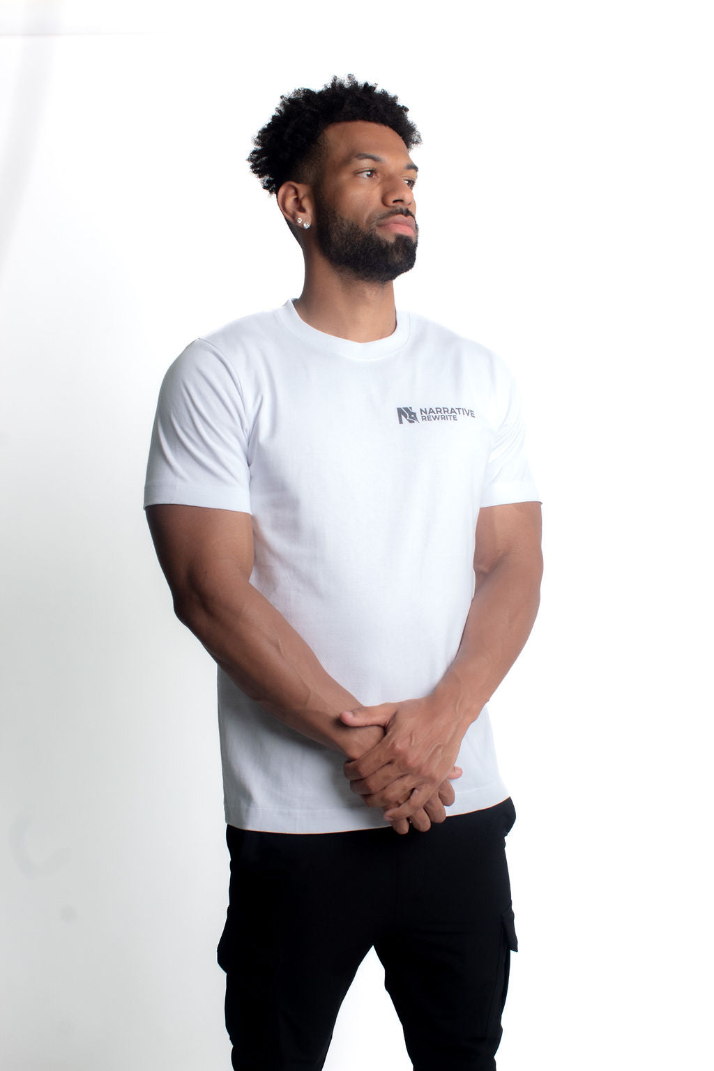 HARMONY UNISEX T-SHIRT IN WHITE