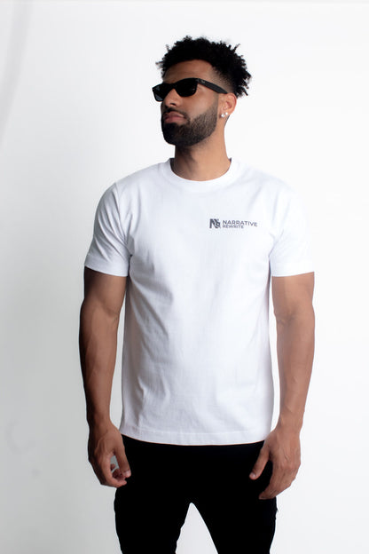 HARMONY UNISEX T-SHIRT IN WHITE