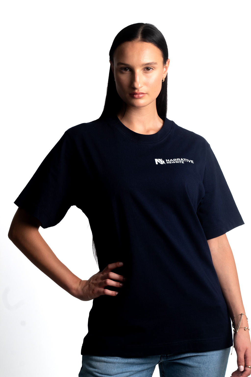 HARMONY UNISEX T-SHIRT IN FRENCH NAVY