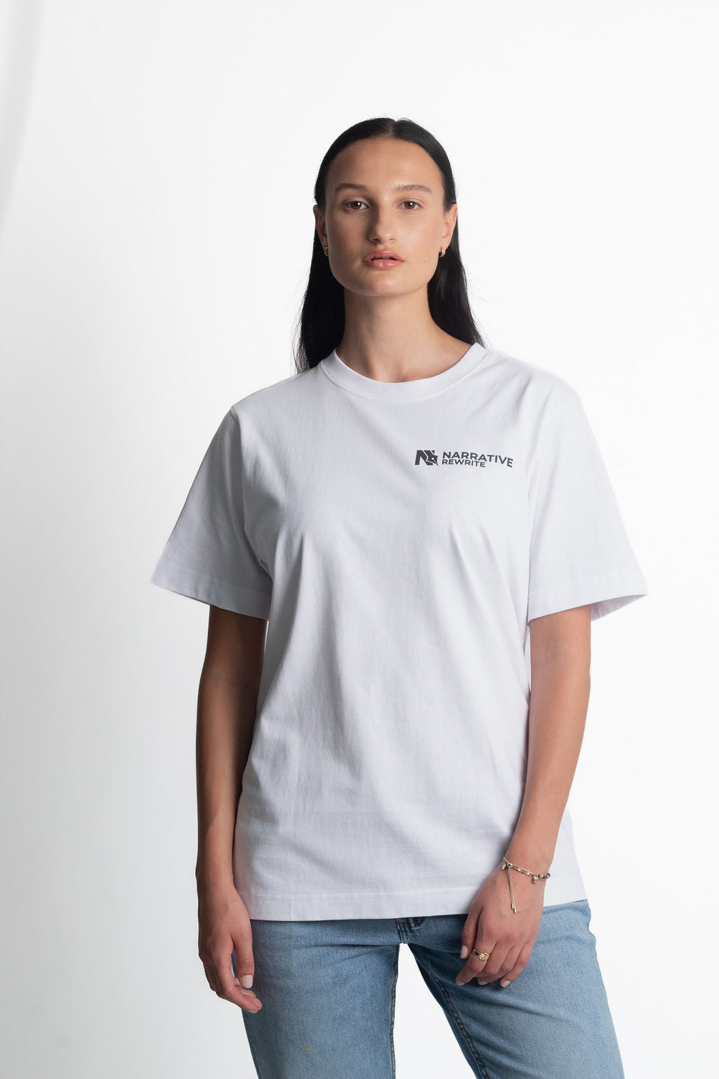 HARMONY UNISEX T-SHIRT IN WHITE