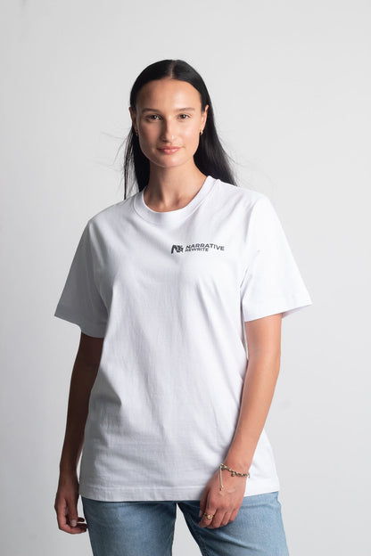 HARMONY UNISEX T-SHIRT IN WHITE