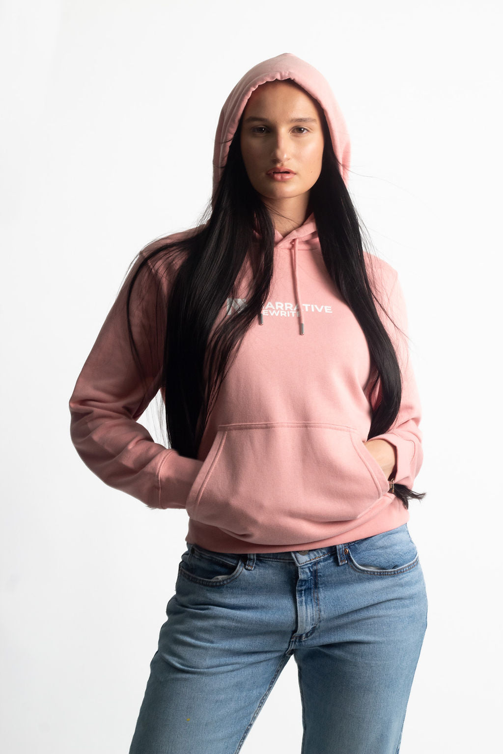 INSPIRE UNISEX HOODIE IN CANYON PINK