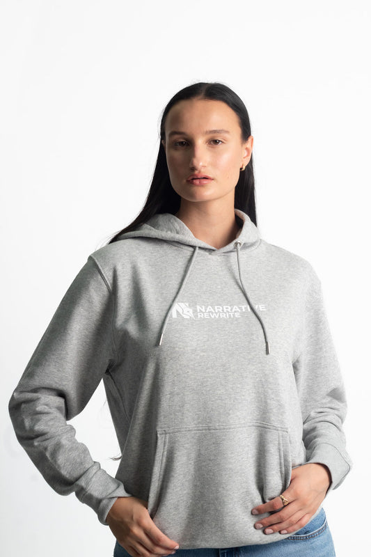 INSPIRE UNISEX HOODIE IN HEATHER GREY