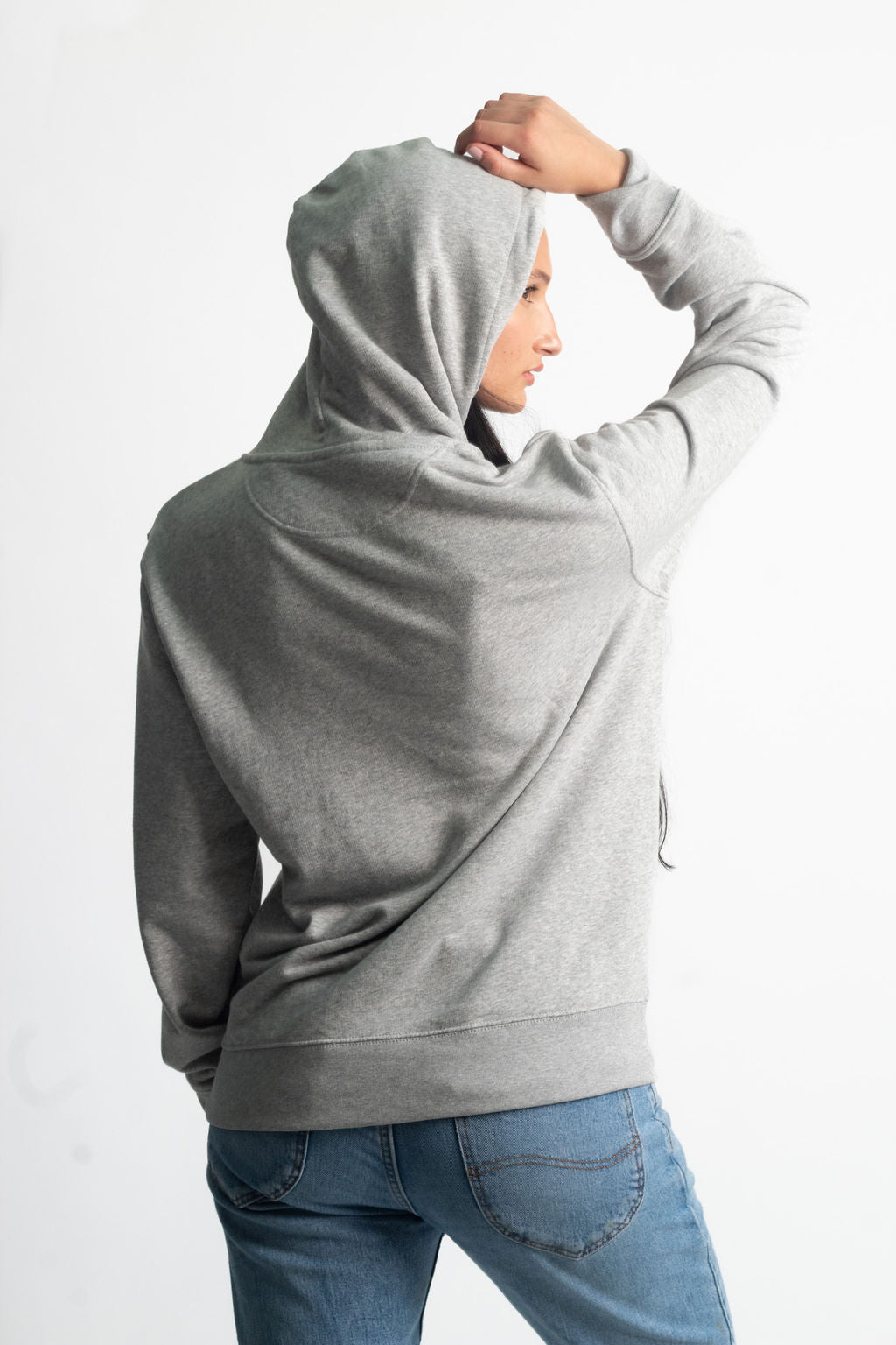 INSPIRE UNISEX HOODIE IN HEATHER GREY