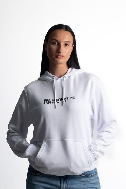 INSPIRE UNISEX HOODIE IN WHITE