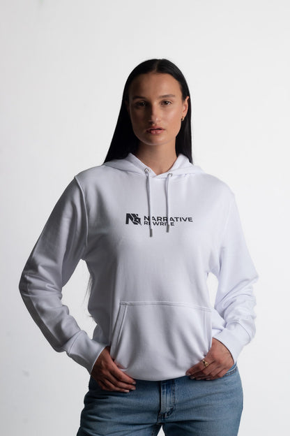 INSPIRE UNISEX HOODIE IN WHITE