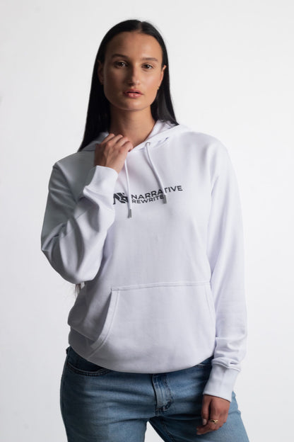 INSPIRE UNISEX HOODIE IN WHITE