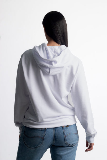 INSPIRE UNISEX HOODIE IN WHITE