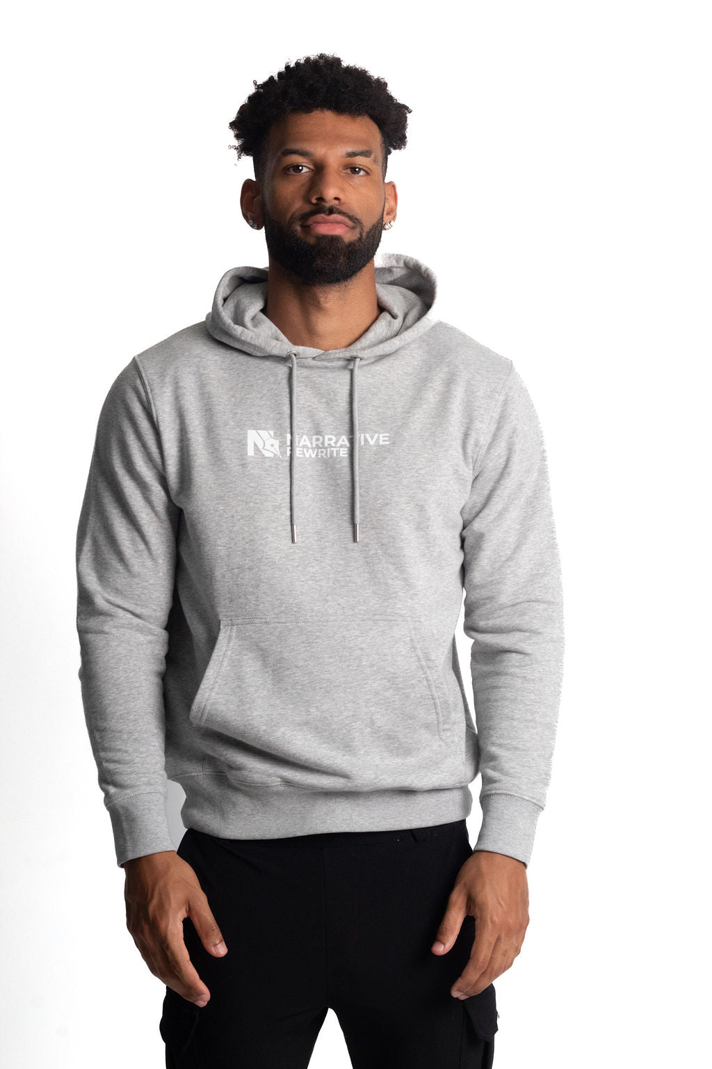 INSPIRE UNISEX HOODIE IN HEATHER GREY