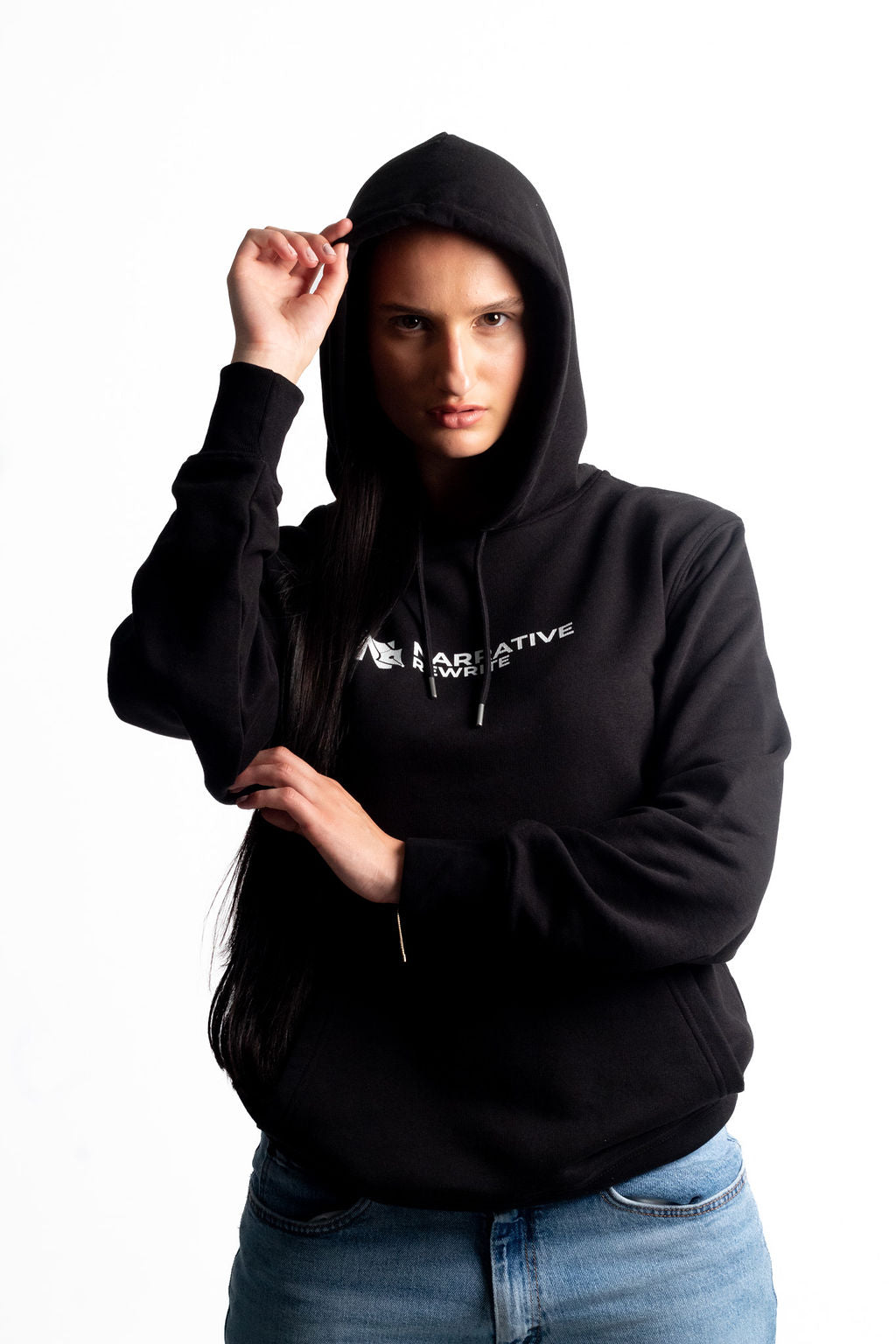 INSPIRE UNISEX HOODIE IN BLACK