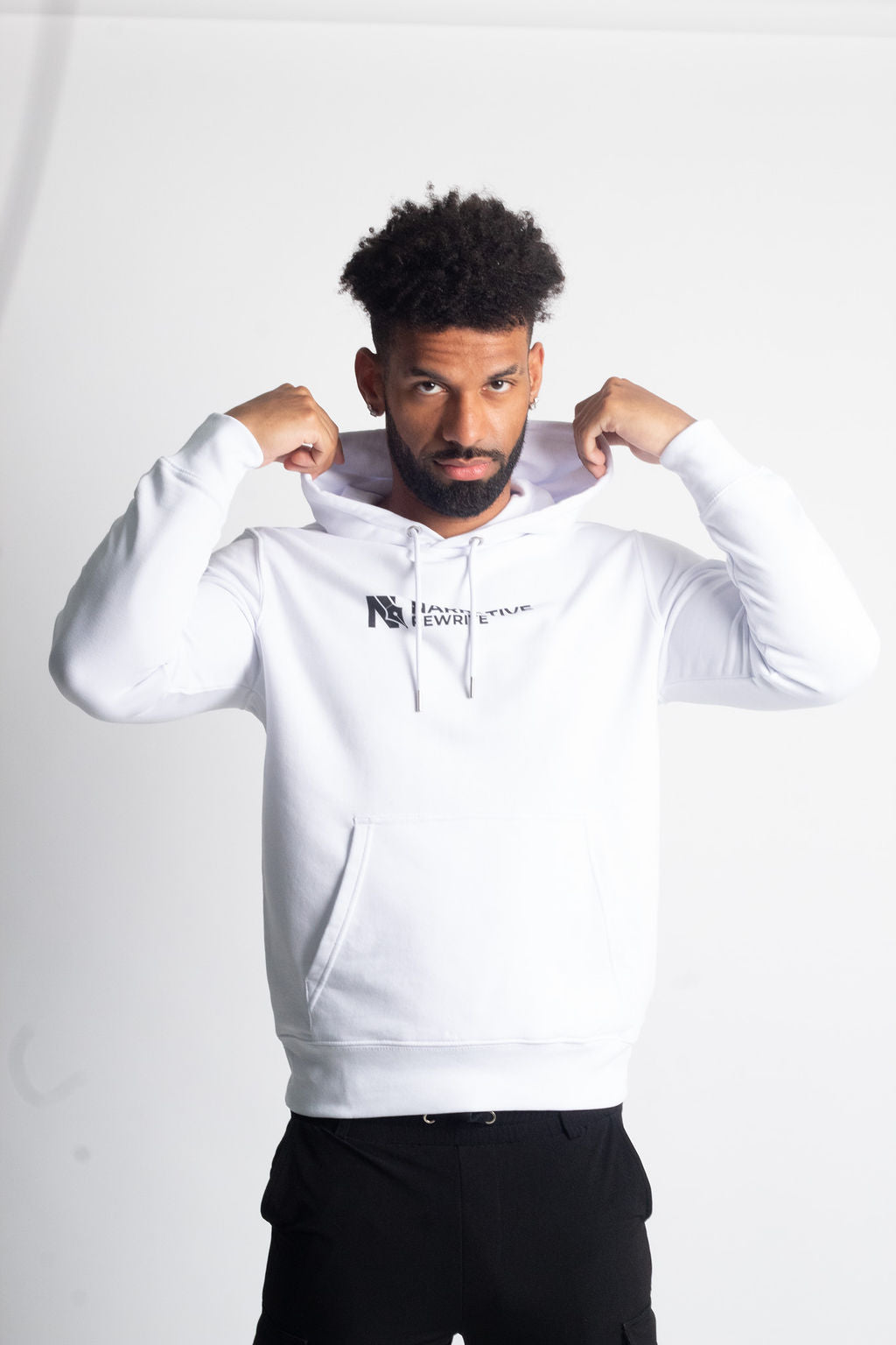 INSPIRE UNISEX HOODIE IN WHITE