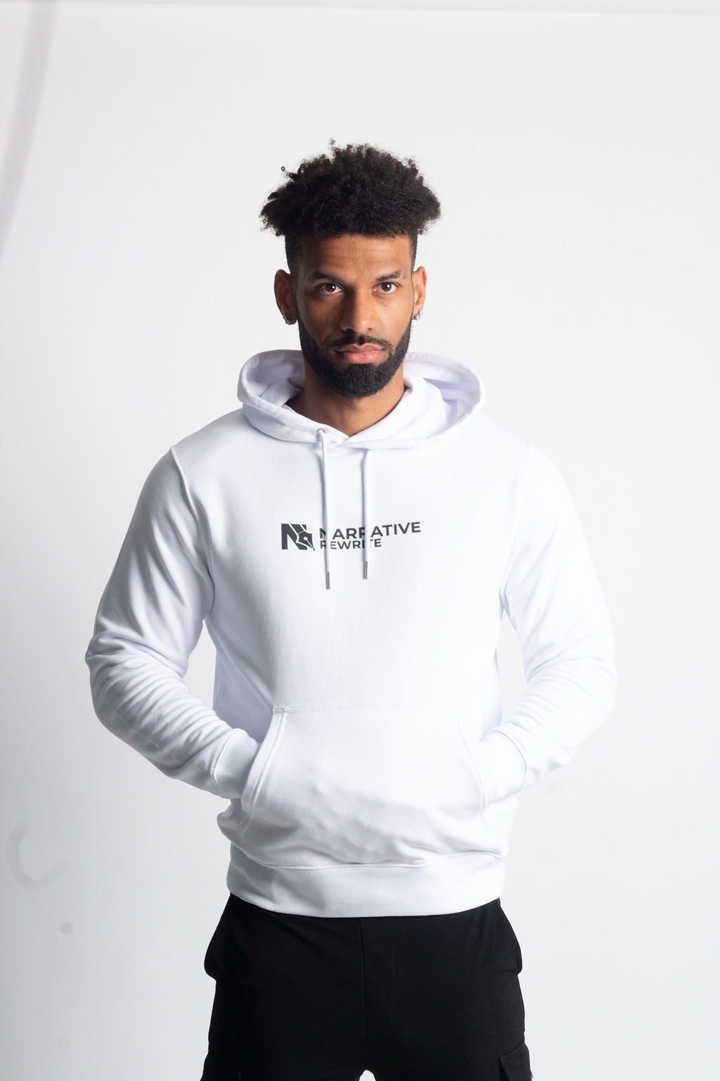 INSPIRE UNISEX HOODIE IN WHITE