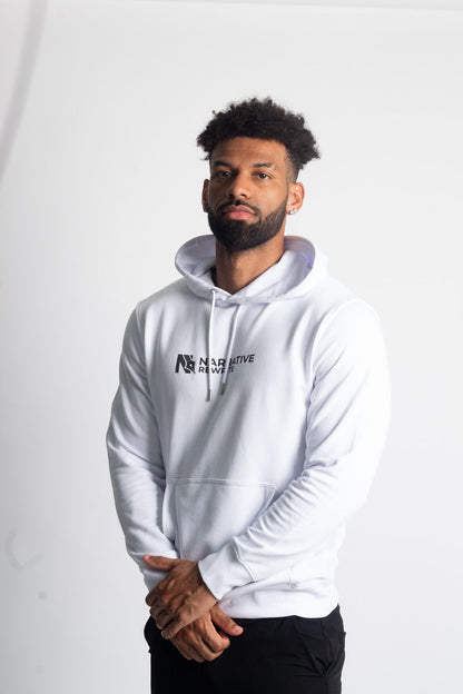 INSPIRE UNISEX HOODIE IN WHITE