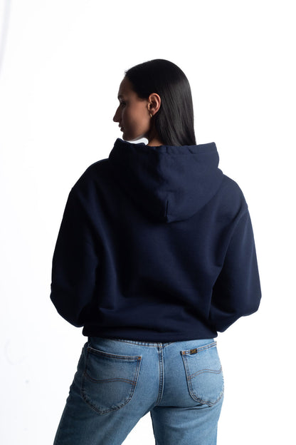 GENESIS UNISEX HOODIE IN FRENCH NAVY