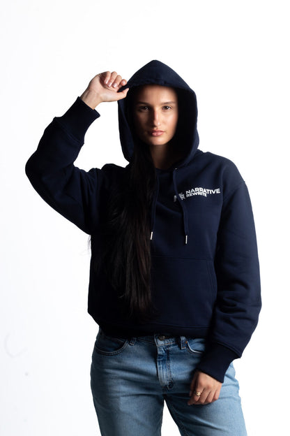 GENESIS UNISEX HOODIE IN FRENCH NAVY