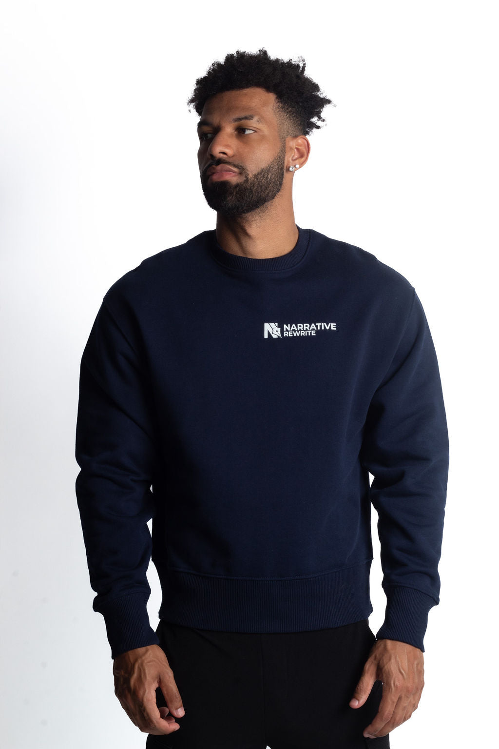 INCEPTION ESSENTIAL UNISEX SWEATSHIRT IN FRENCH NAVY