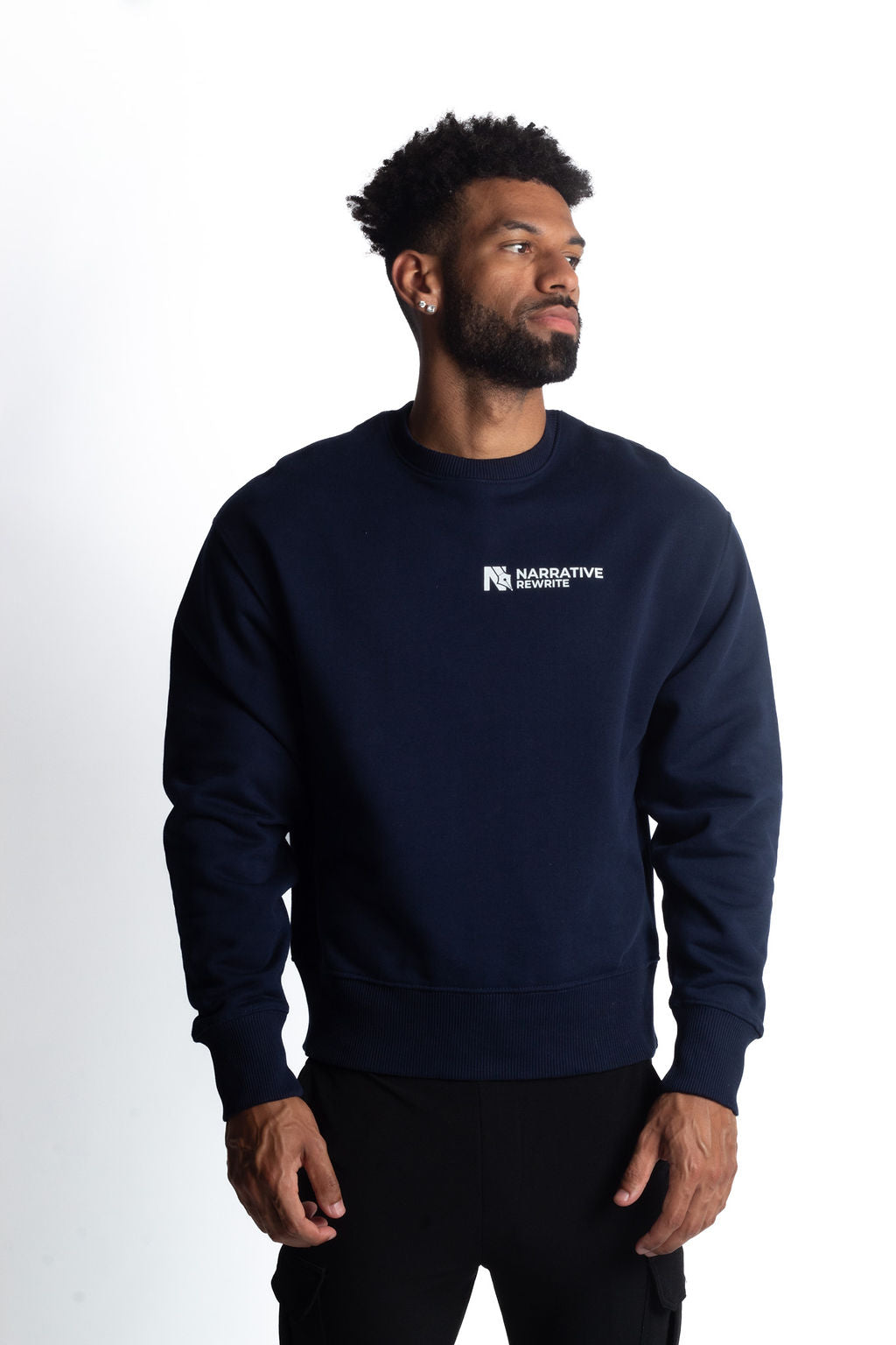 INCEPTION ESSENTIAL UNISEX SWEATSHIRT IN FRENCH NAVY