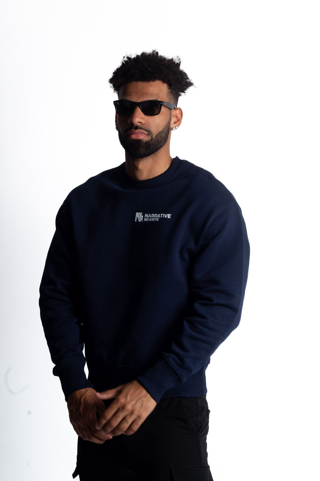 INCEPTION ESSENTIAL UNISEX SWEATSHIRT IN FRENCH NAVY