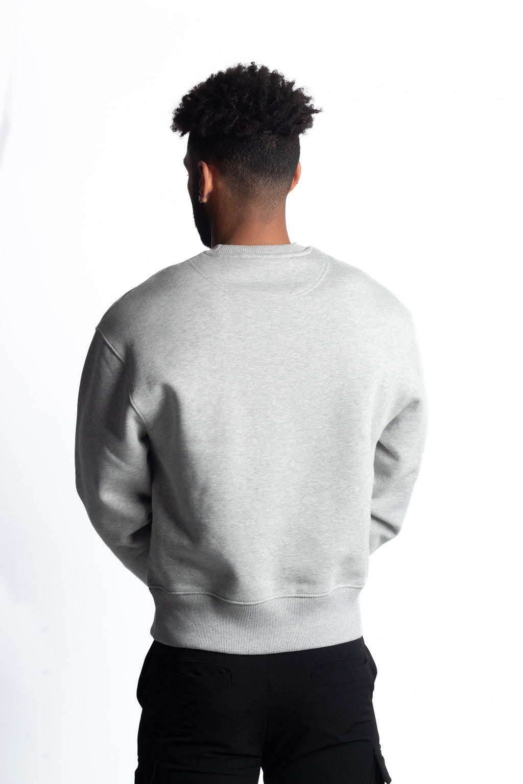 INCEPTION ESSENTIAL UNISEX SWEATSHIRT IN HEATHER GREY