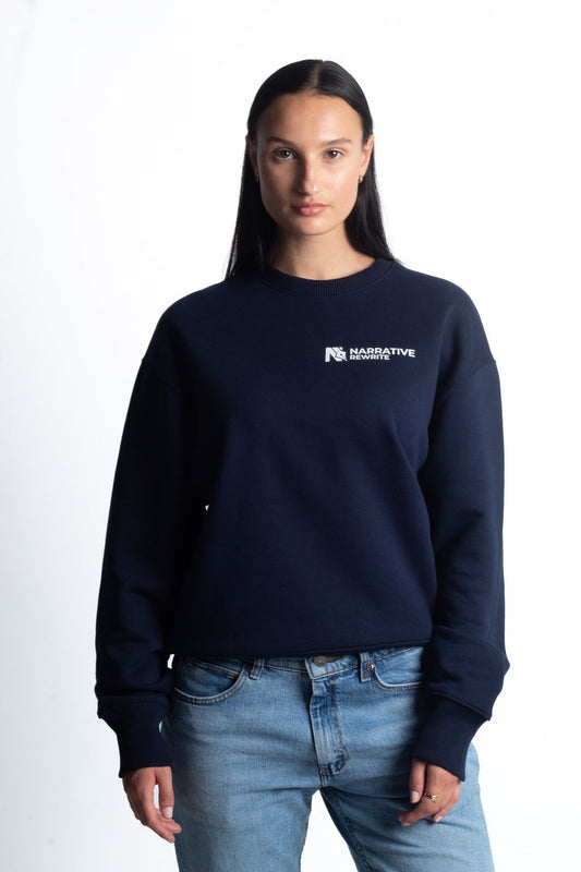 INCEPTION ESSENTIAL UNISEX SWEATSHIRT IN FRENCH NAVY