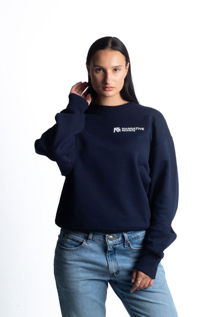 INCEPTION ESSENTIAL UNISEX SWEATSHIRT IN FRENCH NAVY