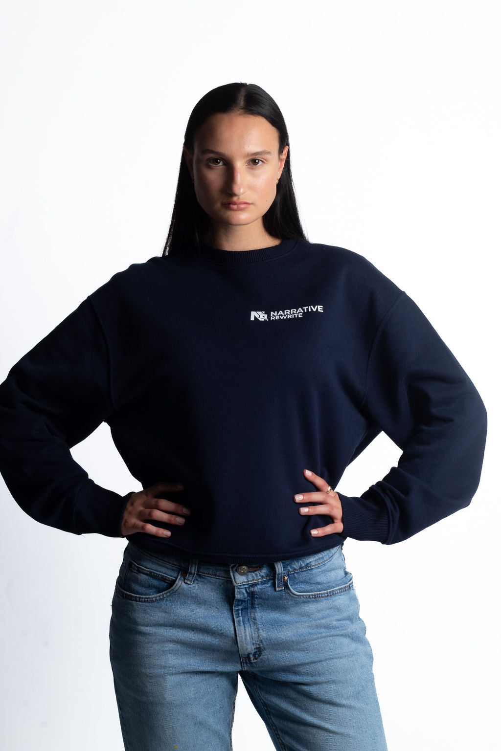 INCEPTION ESSENTIAL UNISEX SWEATSHIRT IN FRENCH NAVY