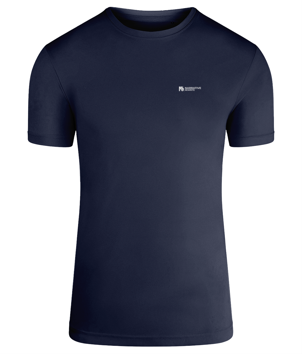 NR ACTIVE BREATHABLE ZEPHYR MEN'S T-SHIRT IN FRENCH NAVY