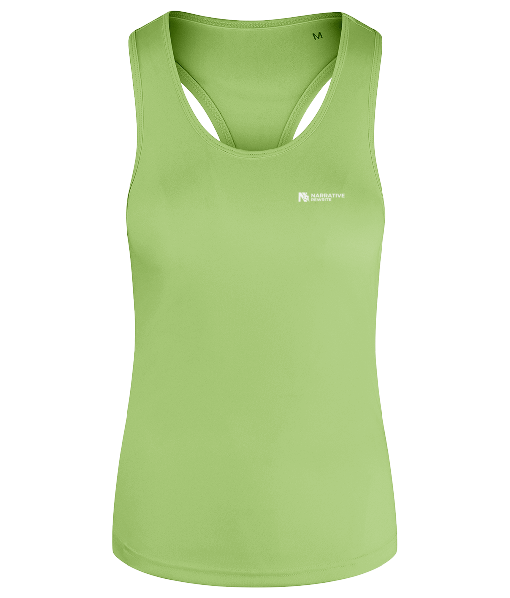 NR ACTIVE WOMEN'S BREATHABLE FLARE VEST IN LIGHTNING GREEN